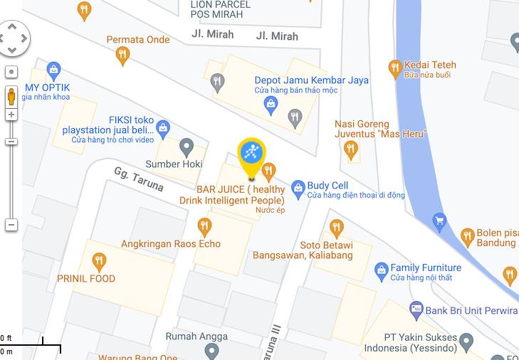 Peta ke toko EraBlue di  Jl. Kali Abang Tengah, RT.004/RW.006, Kaliabang Tengah, Kec. Bekasi Utara, Kota Bks, Jawa Barat 17124