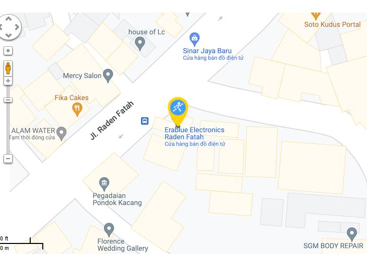 Peta ke toko EraBlue di  Toko distro 35 Ciledug, jalan raden saleh, RT.001/RW.TW 02, Parung Serab, Kec. Ciledug, Kota Tangerang, Banten