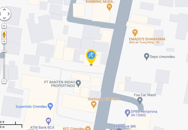 Peta ke toko EraBlue di  Jl. Raya Cirendeu No.25 A, Pisangan, Kec. Ciputat Tim., Kota Tangerang Selatan, Banten