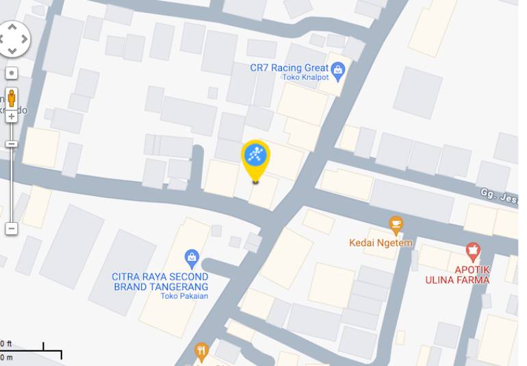 Peta ke toko EraBlue di  JI.Cikupa Peusar, RT 002, RW 002, terletak di Desa Sukamulya, Kecamatan Cikupa, Kabupaten Tangerang