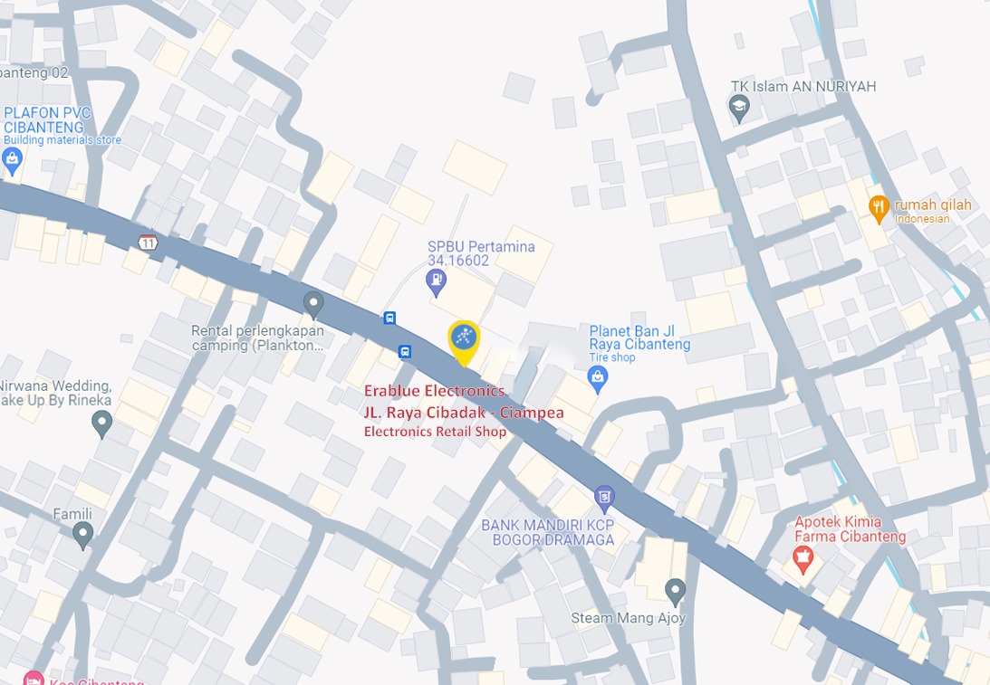 Peta ke toko EraBlue di  Jalan Raya Cibadak - Ciampea, RT 002, RW 005, terletak di Kel/Desa Cibanteng, Kecamatan Ciampea, Kabupaten Bogor, Provinsi Jawa Barat