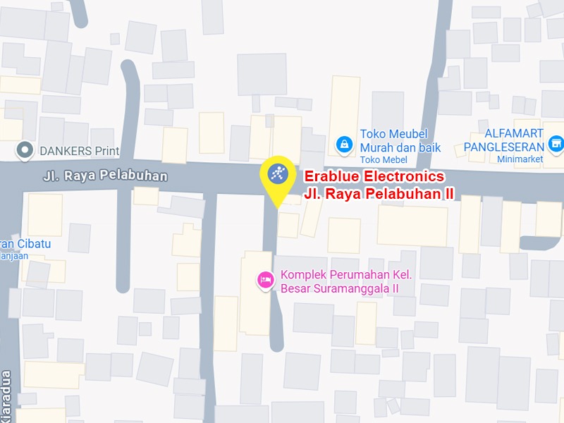 Peta ke toko EraBlue di  Jalan Pelabuhan II, RT 007, RW 003, terletak di Kel/Desa Sirnaresmi, Kecamatan Gunungguruh, Kabupaten Sukabumi, Provinsi Jawa Barat.