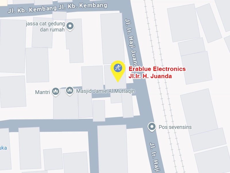 Peta ke toko EraBlue di  Jalan Ir Haji Juanda No. 31, RT 001, RW 005, terletak di Kel/Desa Cikampek Timur, Kecamatan Cikampek, Kabupaten Karawang, Provinsi Jawa Barat